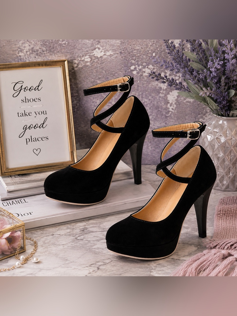 Elegant Black Women's Heels